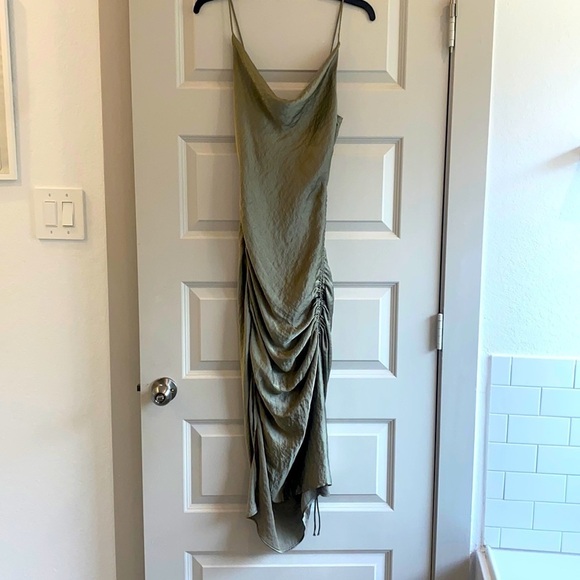 Zara Dresses & Skirts - Sage Green Slip Dress
